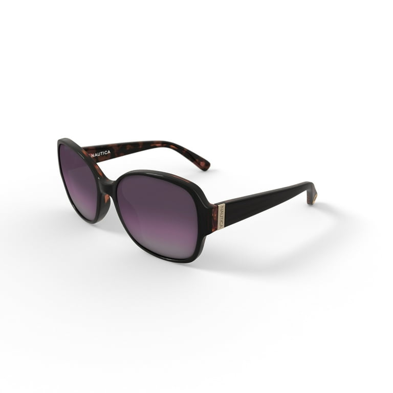 Nautica Women's Rx'able Fashion Sunglasses, NLS6002, Purple, 58-18