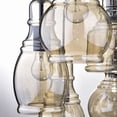thumbnail image 6 of AFANQI Cognac Glass Cluster Pendant Ceiling Fixture Lamp 8 Light Round Top, 6 of 14