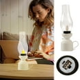 thumbnail image 2 of Vintage LED Kerosene Lamp Retro Candle Lantern Electronic Flame Lamp Battery Operated Nightstand for Bedroom Living Room Decor Bronze Emergency Lighting, 2 of 8