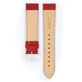 thumbnail image 4 of HIRSCH Kansas Buffalo Grain Leather Watch Strap - Red Band / Silver Buckle - L - 20mm, 4 of 8
