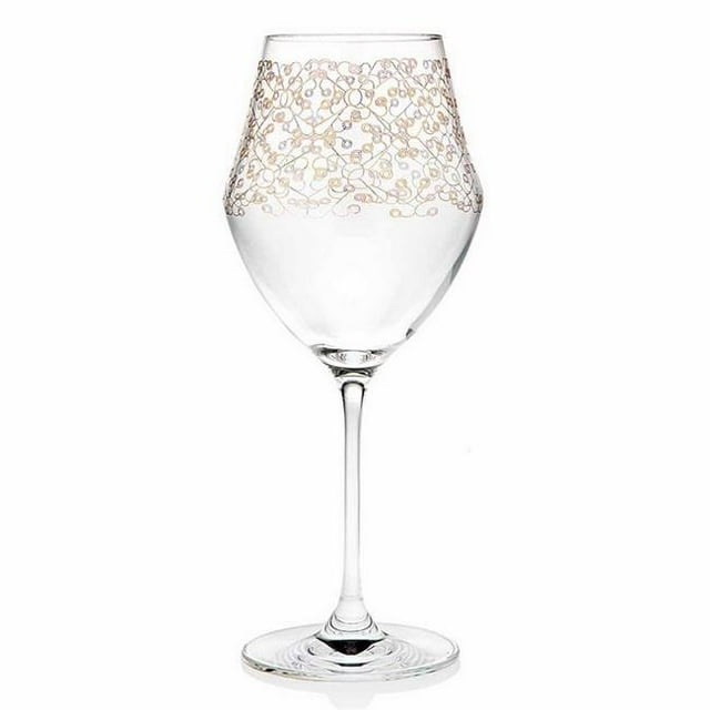 Godinger 99312 16 oz Allegra Or Vin Rouge Verre - Lot de 4