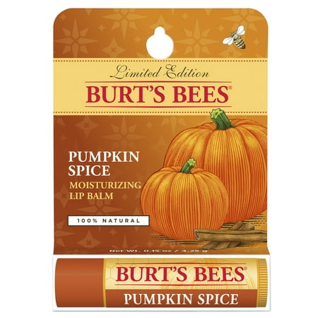 Burt's Bees 100% Natural Moisturizing Lip Balm, Pumpkin Spice with Beeswax, 0.15