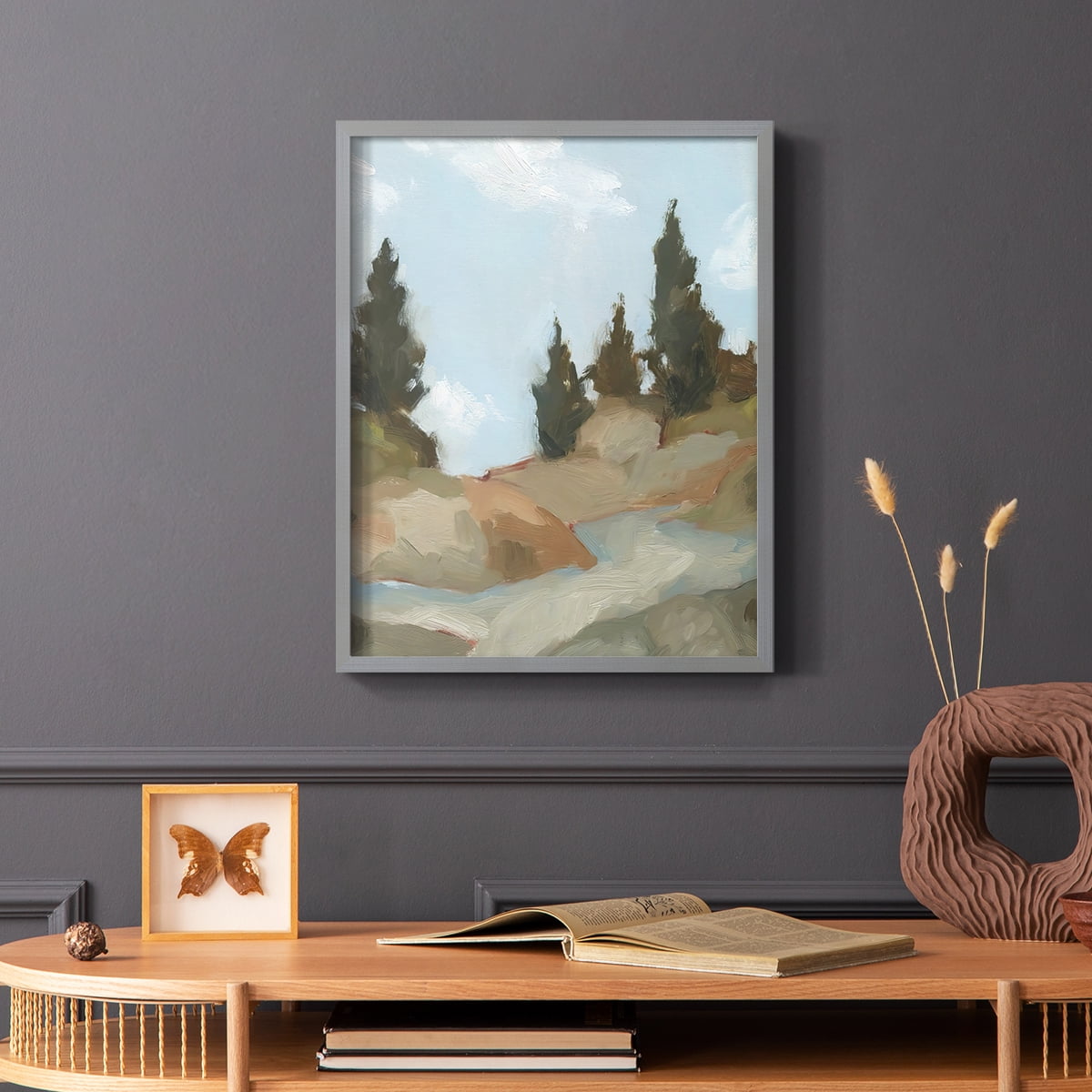 West Fork Hiking Trail II Framed Print in Gray Solid Wood 11 x 14 Framed Print