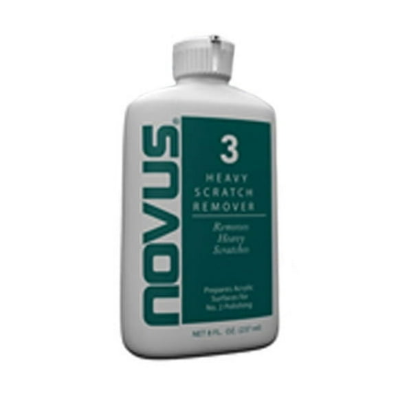 Plastics America Novus 3 Heavy Scratch Remover, 8Oz Bottle