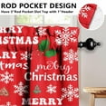 thumbnail image 6 of Christmas Kitchen Curtains 36 Inch Length, Red Christmas Curtain for Kitchen 3 Piece Set, Kitchens Window Curtains and Valances Over Sink for Kitchens Decoration cortinas para cocina de Navidad, 6 of 7