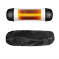 thumbnail image 1 of Wall-Mounted Patio Heater Cover - Black 30*9.5*8.7inch Electric Heater Cover,420D Oxford Waterproof Dustproof Infrared Heater Covers for Indoor Outdoo, 1 of 5