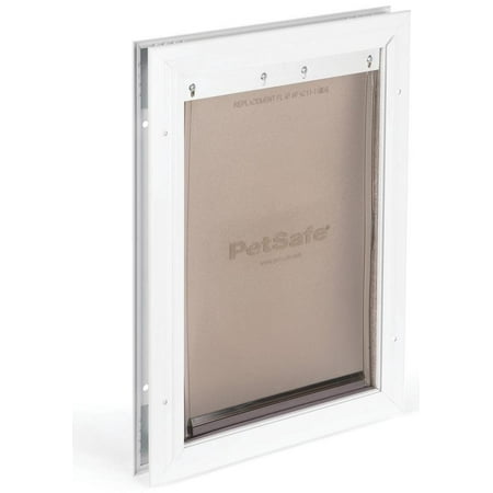 PetSafe Freedom HPA11-11599 Pet Door, Aluminum, White
