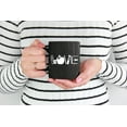 thumbnail image 2 of Love Cool Print, Teachers or Professors Men & Women, Black 11oz Ceramic Mug, 2 of 5