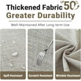thumbnail image 6 of Table cloth for Rectangle table, Heavy Duty Farmhouse Tablecloth Solid Cotton Linen Waterproof Wrinkle Free Burlap Table Cover for Kitchen Dining,Party, Light Brown 55''x120'',10-12 Seats, 6 of 12