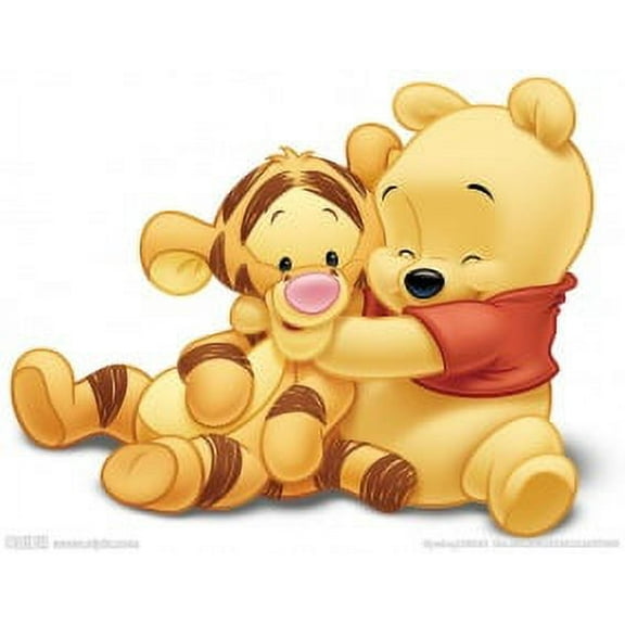 DIY 5D Diamond Painting Kits for Adults Full Drill Winnie the Pooh Diamond Painting Rhinestone Embroidery Pictures Cross Stitch Arts Crafts for Living Room Home Wall Decor 30x40cm