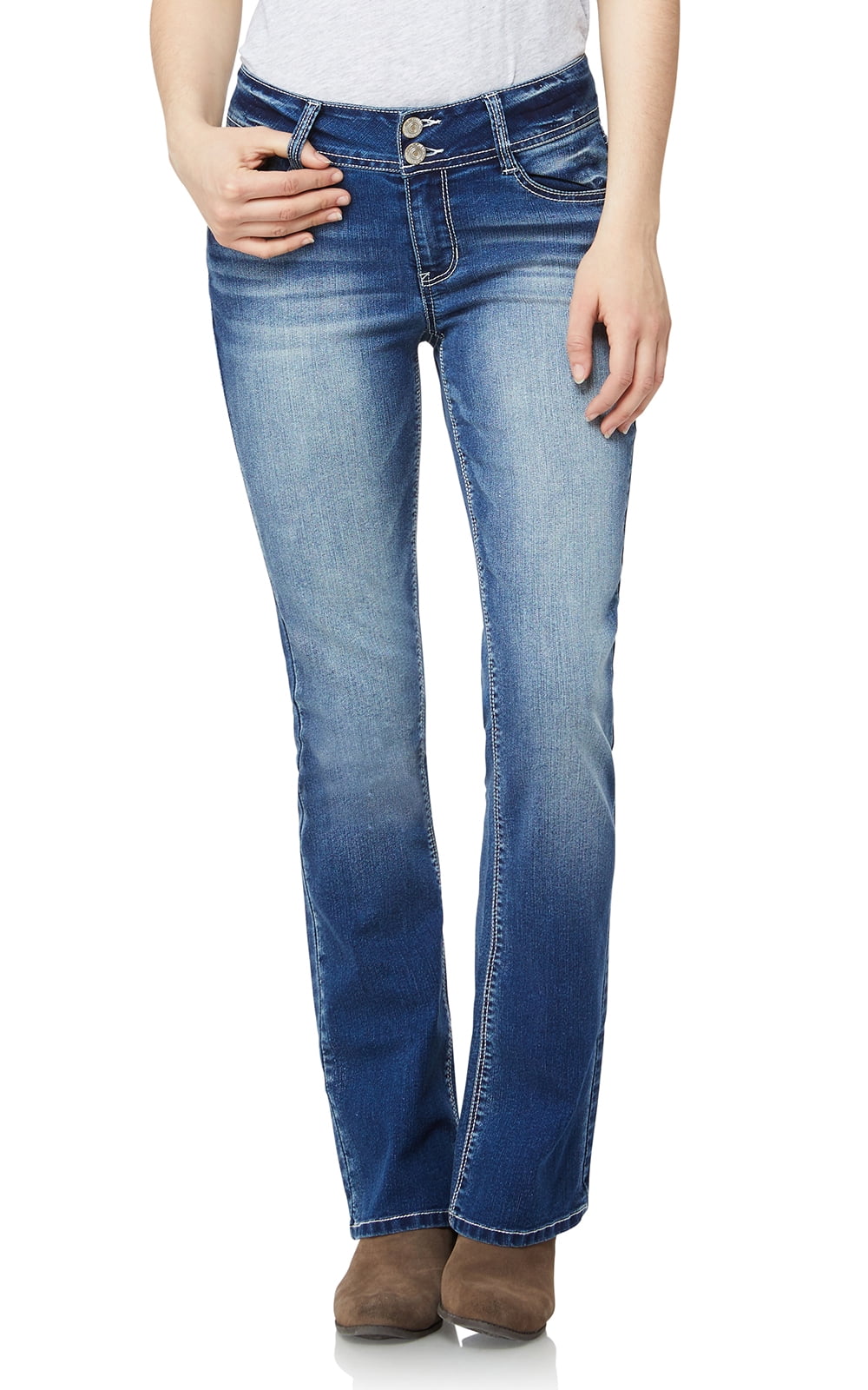 WallFlower Womens Plus-Size InstaStretch Luscious Curvy Bootcut Jeans 