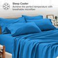 thumbnail image 3 of Bare Home Pillowcase Set - Premium 1800 Collection - Double Brushed - Ultra Soft - King Size, Medium Blue, 4 Count, 3 of 7