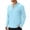 Light Blue, variant on UAMVSH Men's Lightweight Hoodie Quick Dry Sun Protection Full Zip Jacket Outdoor Long Sleeve UV Shirts with Pockets and Thumbholes