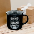 thumbnail image 4 of Pavilion Gift Company - Brother Absolute Legend - Ceramic 13-ounce Campfire Mug, Double Sided Coffee Cup, Brother Mug, Brother Gifts From Sister, 1 Count (Pack of 1), 3.75” x 5” x 3.5”, Black/Gray, 4 of 8