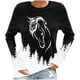 thumbnail image 2 of Ichuanyi liquidación de la moda para mujeres de la moda impresa manga de mangas largas blusa redonda de cuello redondo sudadera sudadera sudadera con capucha ICHUANYI WER202308211917, 2 of 4
