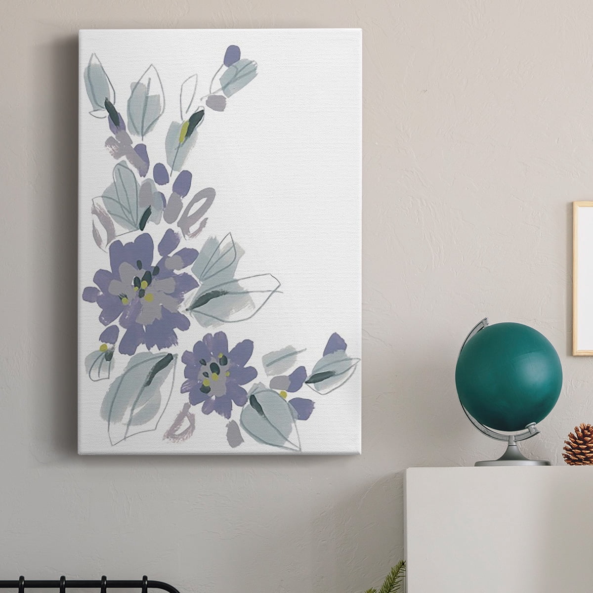 Periwinkle Patch III Premium Gallery Wrapped Canvas - Ready to Hang