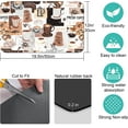 thumbnail image 5 of Coffee Bar mat Accessories for Countertop Absorbent Hide Stain Rubber Backed Dish Drying Mats for Kitchen Counter Draining Pad Decor Gift Fit Under Coffee Maker Coffee Pot Espresso Machine (20x12in), 5 of 6