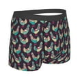 thumbnail image 4 of Uemuo Bohemian Chicken Pattern Men's Boxer Briefs,Trunk Anti-Chafing,Comfortable, Durable, and Stylish Underwear-Small, 4 of 9
