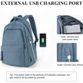 thumbnail image 4 of School Backpack for Women Men,Waterproof Bookbag for College Students Small Cute Backpacks Fits 15.6Inch Notebook Sapphire Blue, 4 of 8