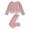 Pink, variant on CARETOO Toddler Baby Girls Clothes Outfits Long Sleeve Pullover Sweatshirt Tops Pants Set Fall Winter Sweatsuits 24 Months