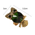thumbnail image 5 of Grandest Birch Decorative Adorable Women Ring Gift Green Owl Rhinestone Ring Jewelry Accessaries Alloy Green, 5 of 7
