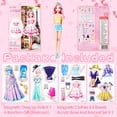 thumbnail image 3 of Jacone Magnetic Dress Up Dolls, Magnetic Princess Dress Up Paper Dolls, Magnetic Dress Up Dolls for Girls Learning Created Imagine Set Birthday Gift, 3 of 7