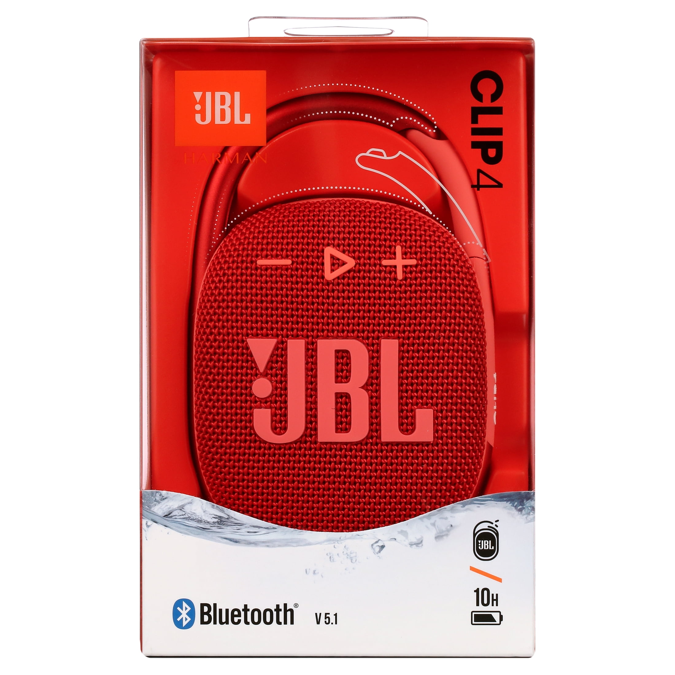 JBL Clip 4 Wireless Portable Bluetooth Waterproof Speaker (Red)  (图2)