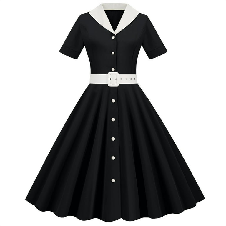 Elegant Lace Up Buckle Adjustable Turndown Collar Shirt Dresses Elegant Lace Up Buckle Adjustable Turndown Collar Shirt Dresses