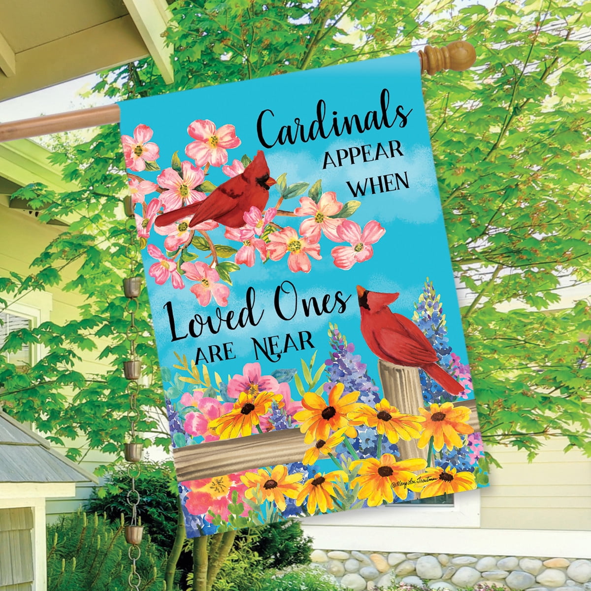 Briarwood Lane Cardinals Appear House Flag - Thumbnail 2
