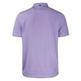 thumbnail image 3 of Men's Cutter & Buck  Heather Purple Tennessee Tech Golden Eagles Forge Eco Heathered Stripe Stretch Recycled Polo, 3 of 3