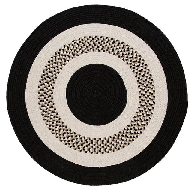 Colonial Mills FB41R108X108 Tapis Rond 9 Pi. Fleurs Baie, Noir