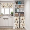 thumbnail image 2 of Coffee Kitchen Curtains Cappuccino Window Curtains and Valances Set 36 Inch, Cream Short Tier Curtain for Kitchen, Coffee Shop Small Kitchen Decor, 2 of 5