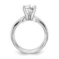 thumbnail image 2 of Solid Platinum 1/2ct. Heavy-Weight Comfort Fit 6-Prong Ring Band with CZ Cubic Zirconia Size 6, 2 of 8