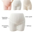 thumbnail image 5 of Xmarks Women's Maternity Postpartum Underwear Cotton Seamless High Waist Lace String Boy Shorts Panties, 5 of 9