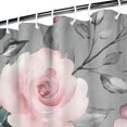 thumbnail image 3 of Waterproof Beautiful Colorful Floral Shower Curtain 72x72 Inch Boho Style Polyester Unique Shower Curtain for Bathroom Hotel Home Decor with 12 Plastic Hooks, 3 of 5