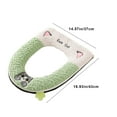 thumbnail image 3 of Hiroekza Toilet Seat Covers,Zipper Model Toilet Seat Household Embroidery Sitting Washer Toilet Seat Cover Cute Washer Four Seasons Universal Toilet Seat Clearance, 3 of 6