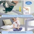 thumbnail image 3 of Bed Rails for Toddlers 59" L, Toddler Bed Rails with Breathable Fabric, Infant Safety Bed Guardrail, Bed Rail for Twin Bed, Bed Safety Rails for Children (Gray-One Side), 3 of 7
