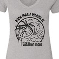 thumbnail image 4 of Inktastic Summer Vacation Mode Anna Maria Island Florida Women's V-Neck T-Shirt, 4 of 5