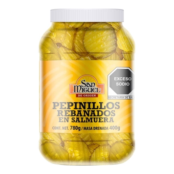 Pepinillos rebanados San Miguel en salmuera 780 g