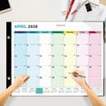 thumbnail image 6 of Desk Calendar 2025-2026, 21-Month Desktop & Wall Calendar (17" x 12") Floral Pattern, April 2025 to December 2026, Large Monthly Planner, Desk Calendar, 6 of 6
