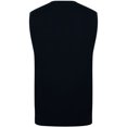 thumbnail image 2 of Henbury - Jersey sin mangas punto fino cuello pico Modelo 12 Gauge hombre caballero (Negro), 2 of 4