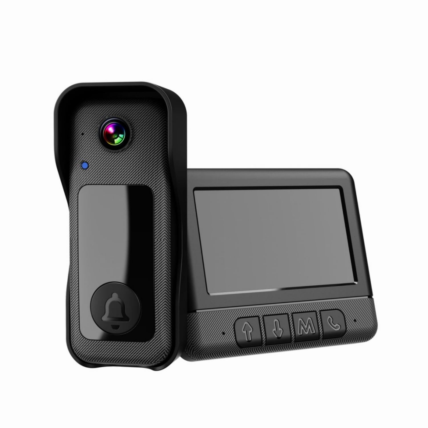 Visual smart doorbell with 4.3-inch color display, 0.3 megapixel camera for home security