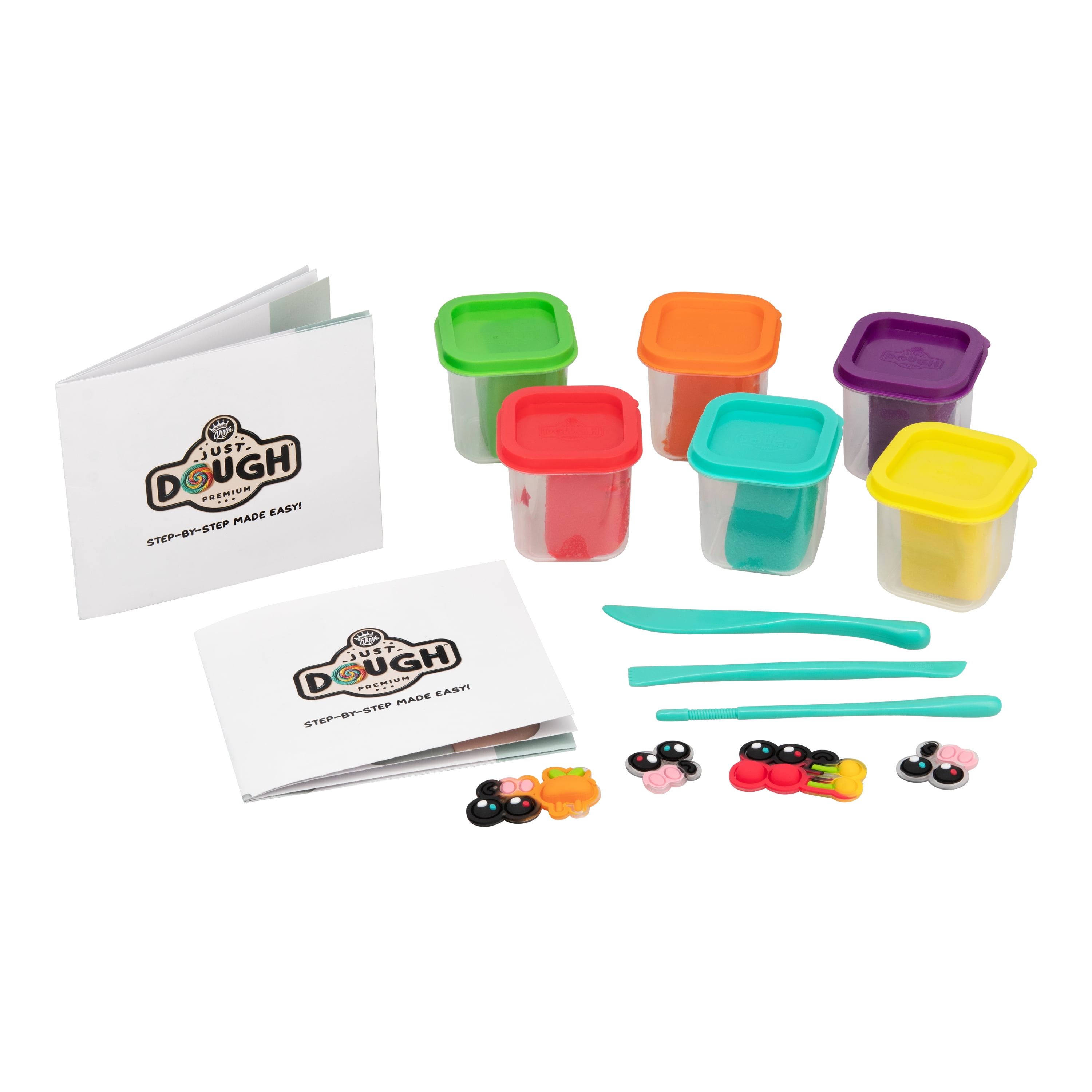 Compound Kings, Just Dough, Play Dough, Alien Character pack, Multicolor, Children Ages 3+