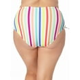 thumbnail image 4 of No Boundaries Juniors Plus Ruched High Waist Swim Bottoms, 4 of 4