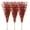 Red, variant on 24-Pack Artificial Glitter Berry Stem Ornaments, Decorative Bead Sticks, Glittery Twigs, Picks, Branches for Christmas Tree, Small Vase, Holiday, Wedding, Party (17 Inches, Red)