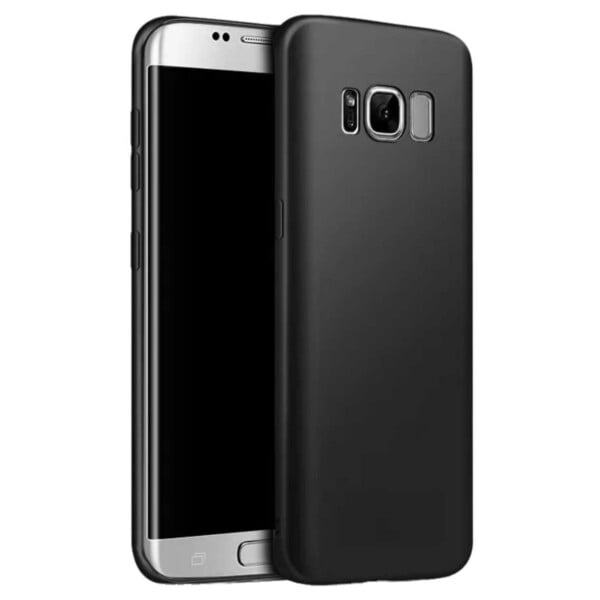 Silicone Case for Samsung Galaxy S8 Plus - Black, Compatible with Samsung