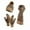 Khaki, variant on Floleo Women's 3 PC Set Thick Hat Winter Knitted Warm Comfortable Gloves,Fashion Hat,Soft Scarf Outdoor Hat Set(Khaki,Free Size)