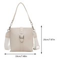 thumbnail image 2 of Bolso tipo cubo para mujer, Bolso elegante de cuero PU, Bolso Retro para mujer, Bolso de lujo para uso diario al aire libre, 2 of 5