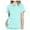 Light Blue, variant on Women Scrubs Tops Short Sleeve V Neck T Shirts with Poackets, S-2XL