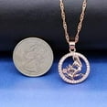 thumbnail image 6 of Uloveido Women Virgo Constellation Necklace with Rose Gold Plated Cubic Zirconia Jewelry Pendant for Friend Women 12 Zodiac Birthday Gift Aug 23rd to Sep 22nd-N1047-Virgo, 6 of 7